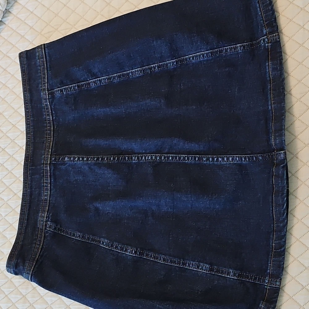 Madewell Jean skirt Button Size 8 - Picture 5 of 6